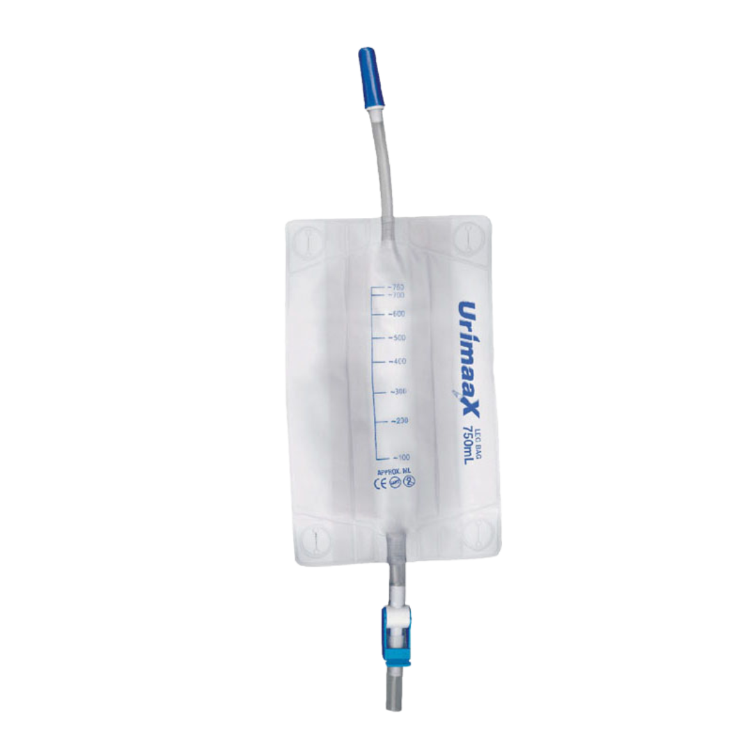 Sentry Medical Sterile Leg Drainage Bag – 750mL with 6cm Tube for Secure Urine Collection