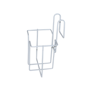 Urinal Bottle Holder with hook-over design for secure, hygienic storage of standard urinal bottles in hospital beds, aged care, or home care settings.