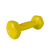 Yellow Weighted Dumbbell 1kg – a durable and ergonomically designed fitness tool for strength training, featuring a non-slip grip and high-quality construction