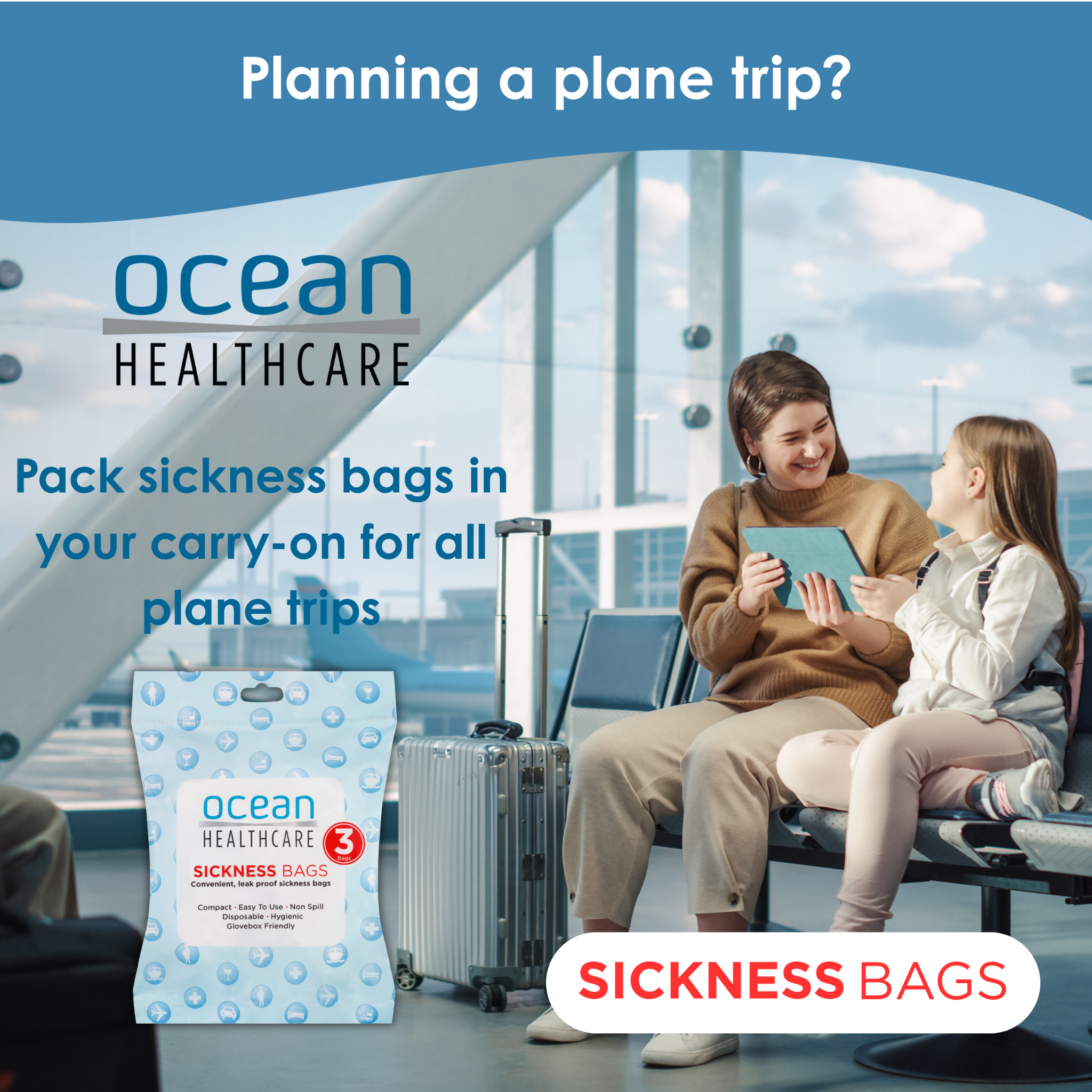 Ocean Healthcare 旅行/便携式呕吐袋