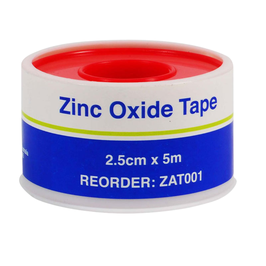 Roll of Zinc Oxide Tape with strong cotton fabric and secure adhesive, designed for joint support, sports taping, and medical dressing fixation.