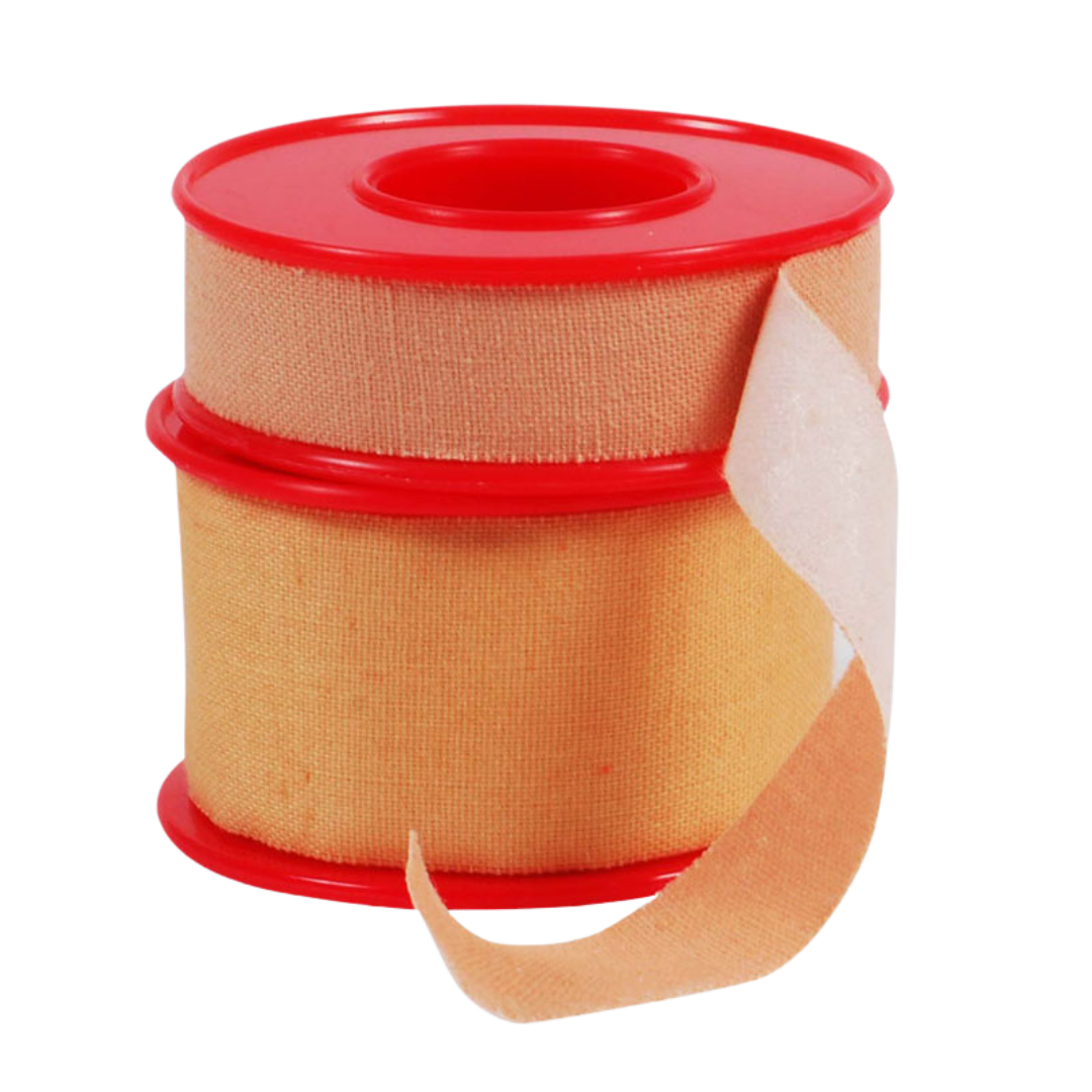 Roll of Zinc Oxide Tape with strong cotton fabric and secure adhesive, designed for joint support, sports taping, and medical dressing fixation.