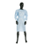 Clinical Level 3 AAMI Blue Non-Sterile Impervious Isolation Gown Velcro Knitted Cuffs Oversize