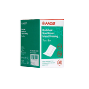 AAXIS Bodichek Non-Woven Island Dressing 7cm x 5cm – hypoallergenic, breathable, and highly absorbent wound care solution.
