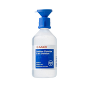 AAXIS Sodium Chloride 0.9% Solution 500ml sterile irrigation and flush bottle