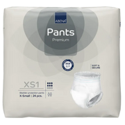 Abena Pants XS1 Extra Small Grey pull-up incontinence pants with 1400ml absorbency for 45-70cm hip size