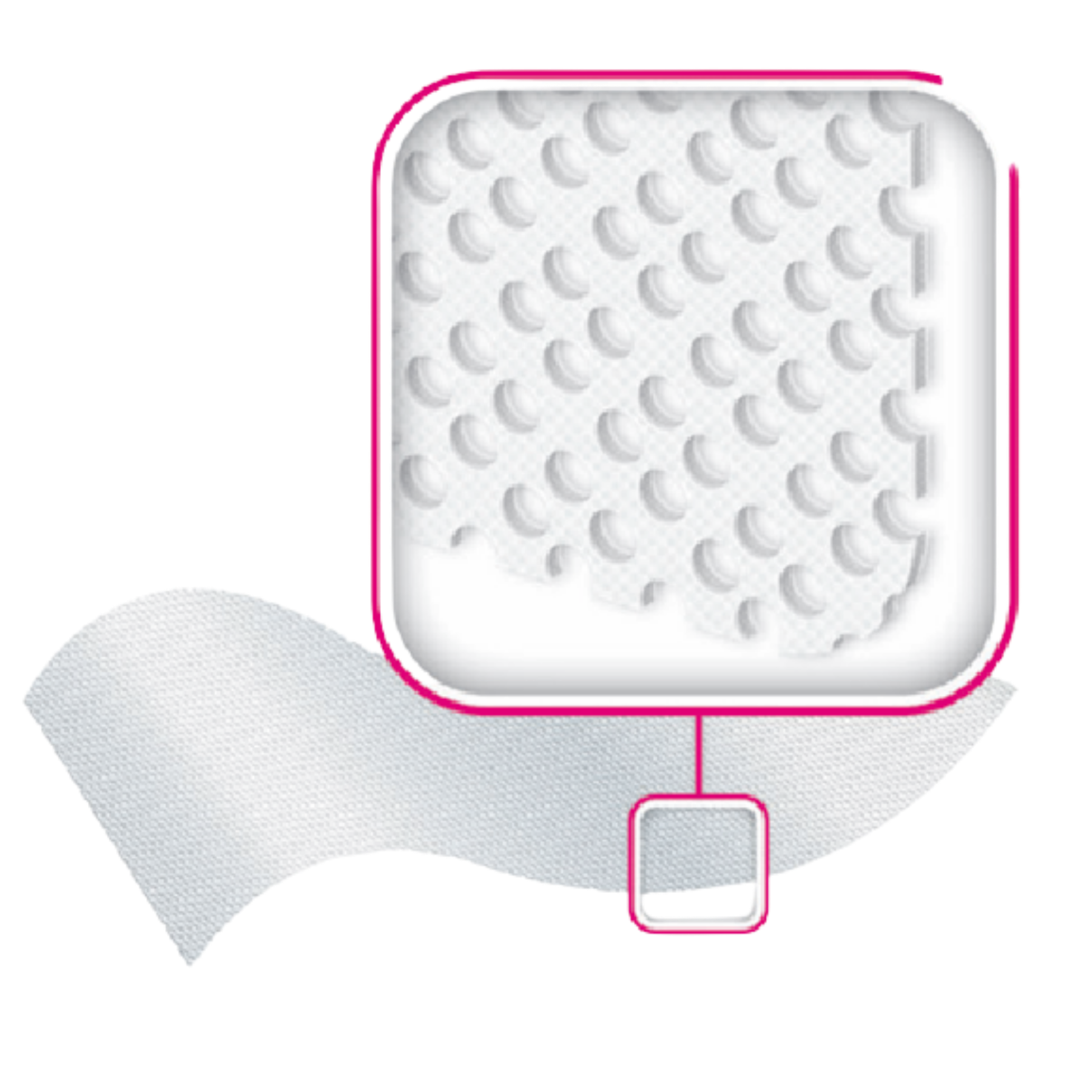 Close-up view of ActivHeal Silicone Wound Contact Layer showing the perforated mesh structure designed for exudate transfer and atraumatic removal.