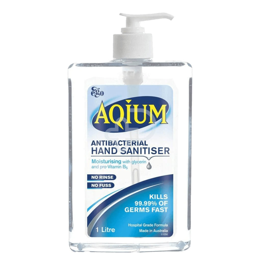 Aqium Antibacterial Hand Sanitiser 1L Pump