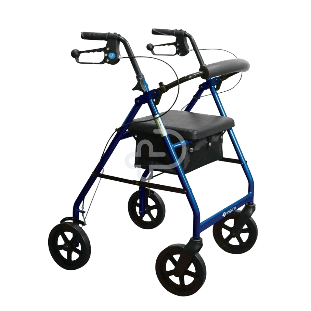 Aspire Classic 8’ Wheels Seat Walker Walking Aids