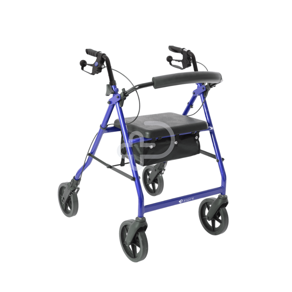 Aspire Deluxe Seat Walker/Rollator Blue Walking Aids