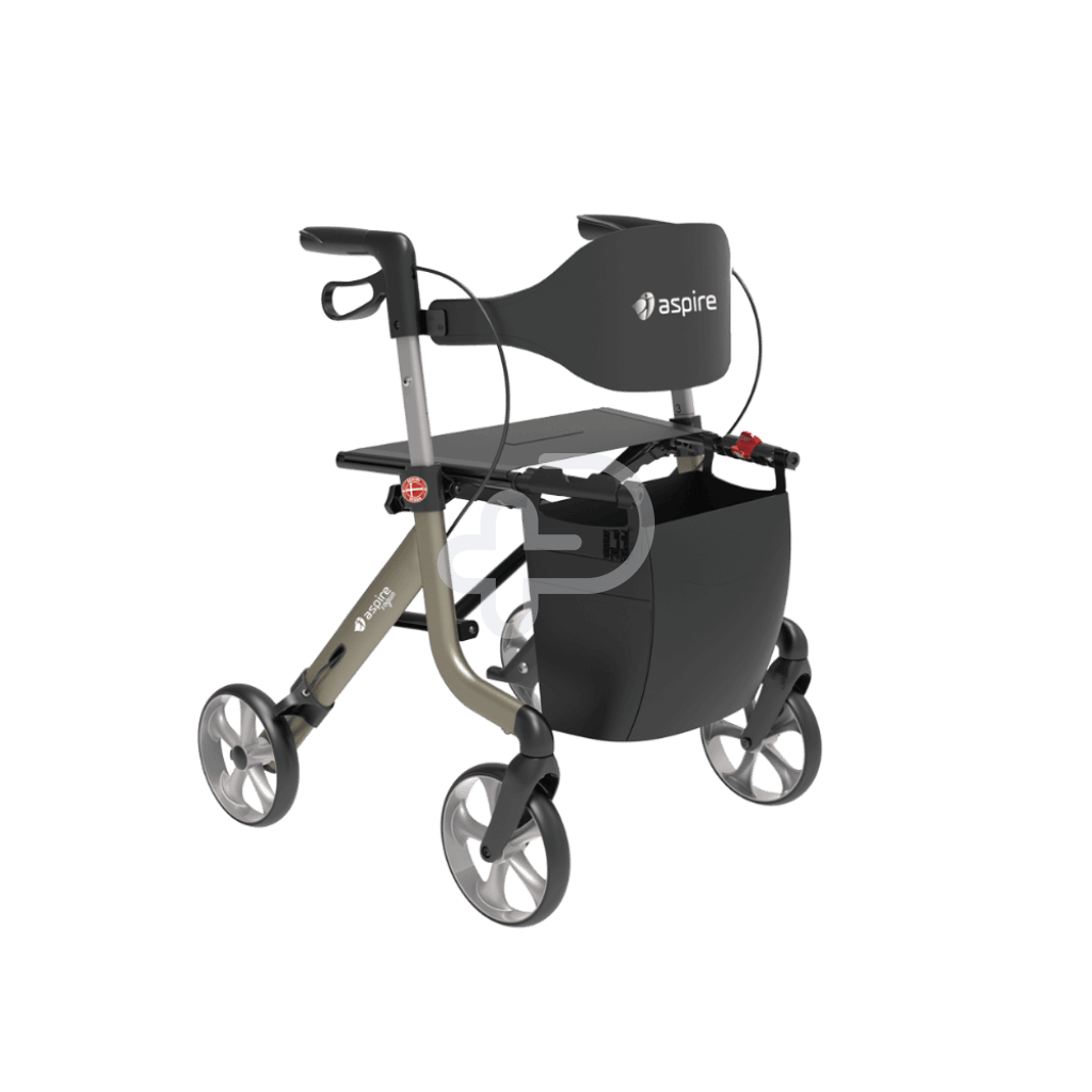 Aspire Vogue Lightweight 2 Seat Aluminium Champagne Walking Aids