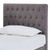 Aspire ComfiMotion Headboard Chesterfield Portobello Grey King Single