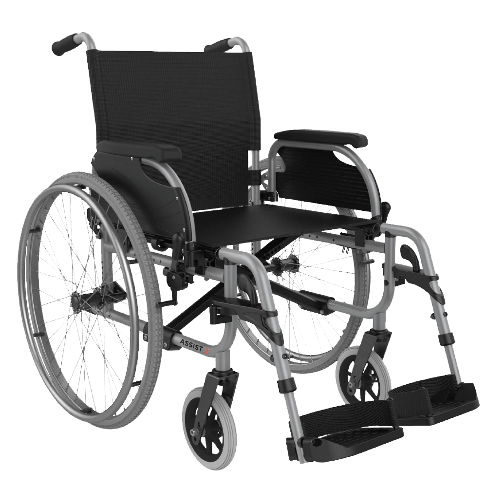 Aspire Assist 2 Deluxe Vinyl Wheelchair 400Mm Wheelchairs