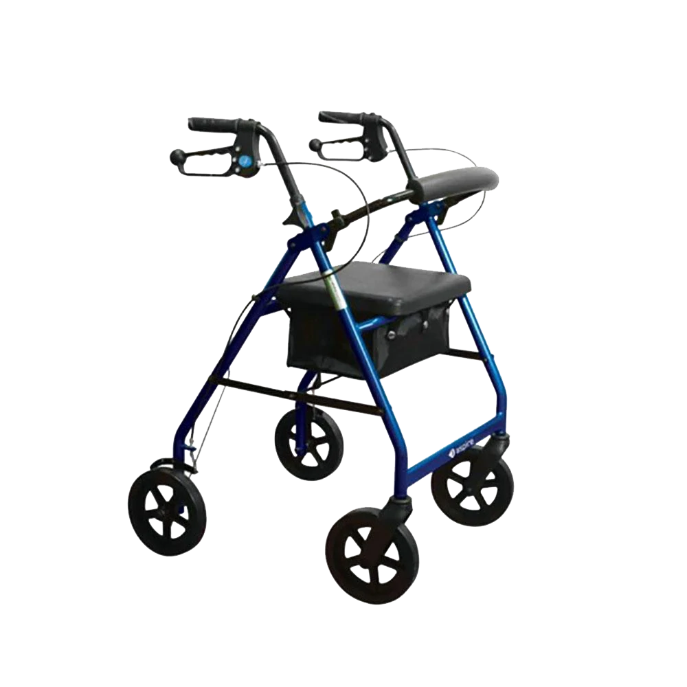 Aspire Mini Seat Walker 6’ Wheels Blue / Each Walking Aids