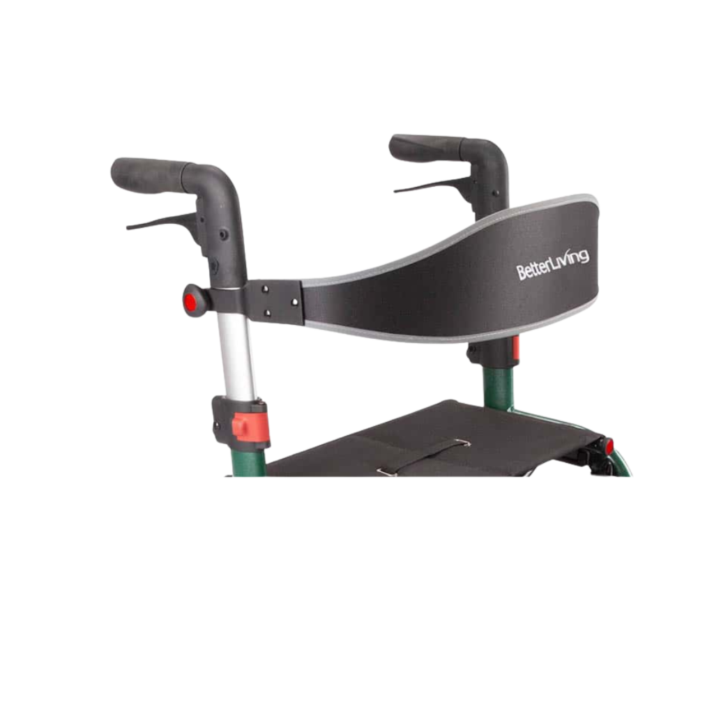 BetterLiving Premium Lightweight Wheeled Walker – Foldable rollator with seat, brakes, and large wheels