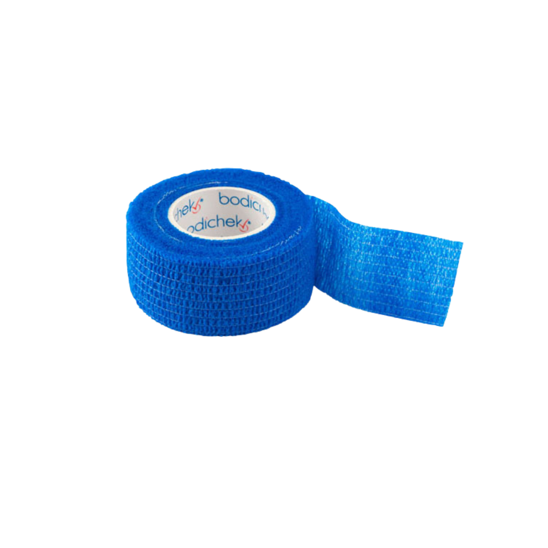 Bodichek® Elastic Cohesive Bandage 2.5cm x 4.5m Blue