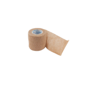 Single roll of Bodichek Elastic Cohesive Bandage in skin color, designed for secure and comfortable wound dressing or support.
