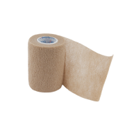 Bodichek Elastic Cohesive Bandage in skin color, size 7.5cm x 4.5m, providing breathable, flexible, and self-adhesive support for wound care and injury protection.
