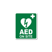 Cardiact Aed On Site Sticker 10 X 12Cm Signage