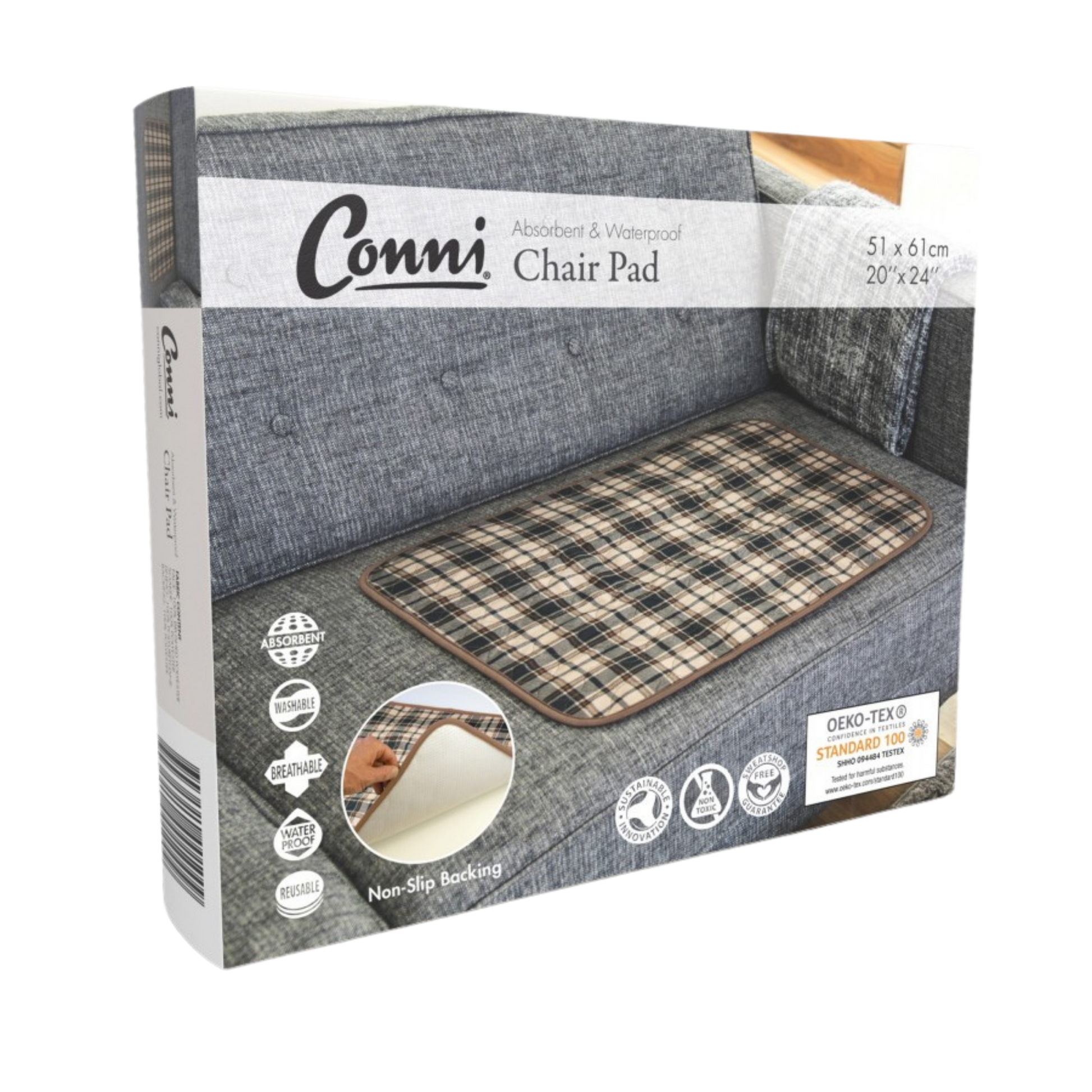 Conni Chair Pad Large Tartan Pads