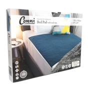 Conni Bed Pad With Tuck-Ins Teal Blue Pads
