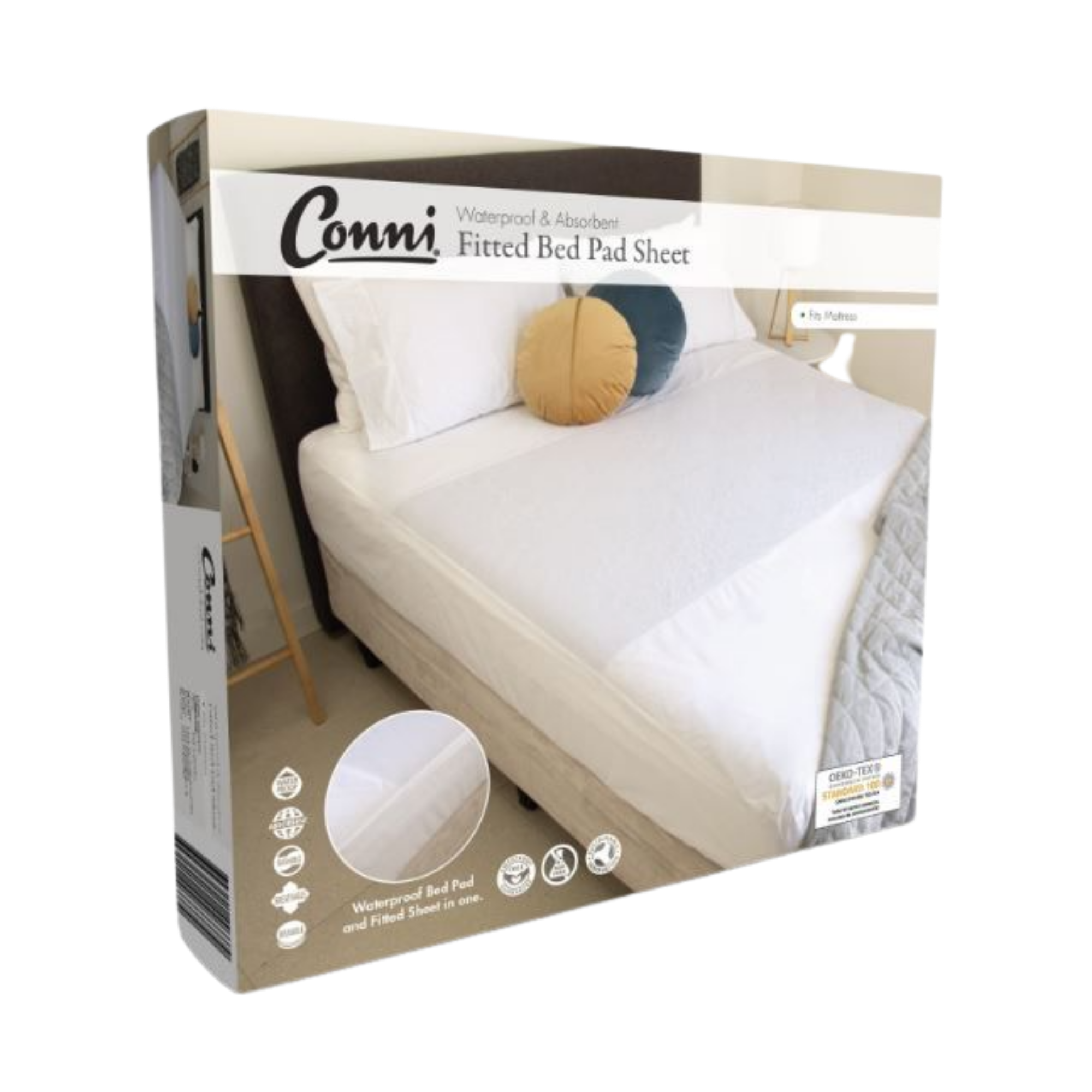 Conni Fitted Bed Pad Sheet King Single Pads