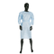 Clinical Level 3 Aami Blue Non-Sterile Impervious Isolation Gown Velcro Knitted Cuffs Oversize Gowns