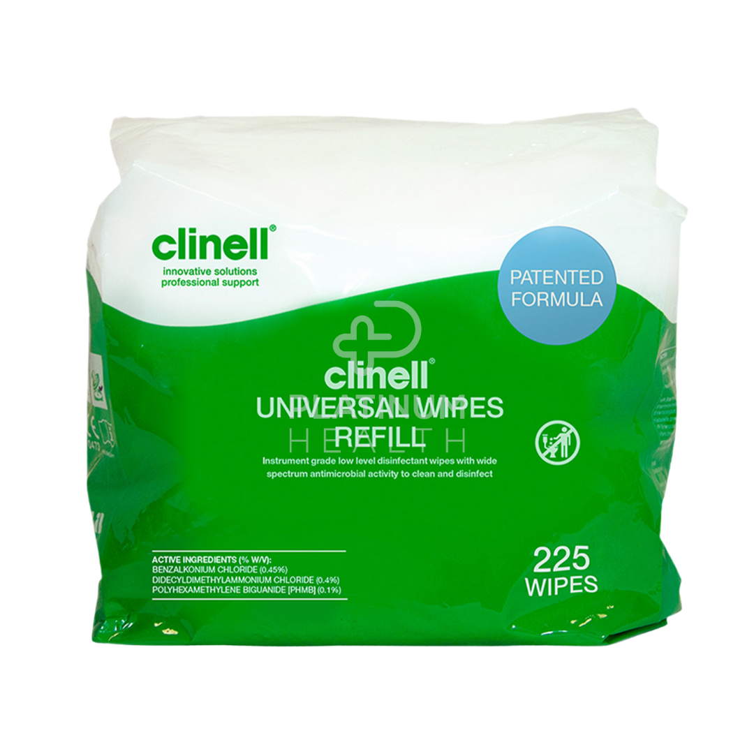 Clinell Universal Disinfectant Wipes Bucket Refill Surface Cleansers &