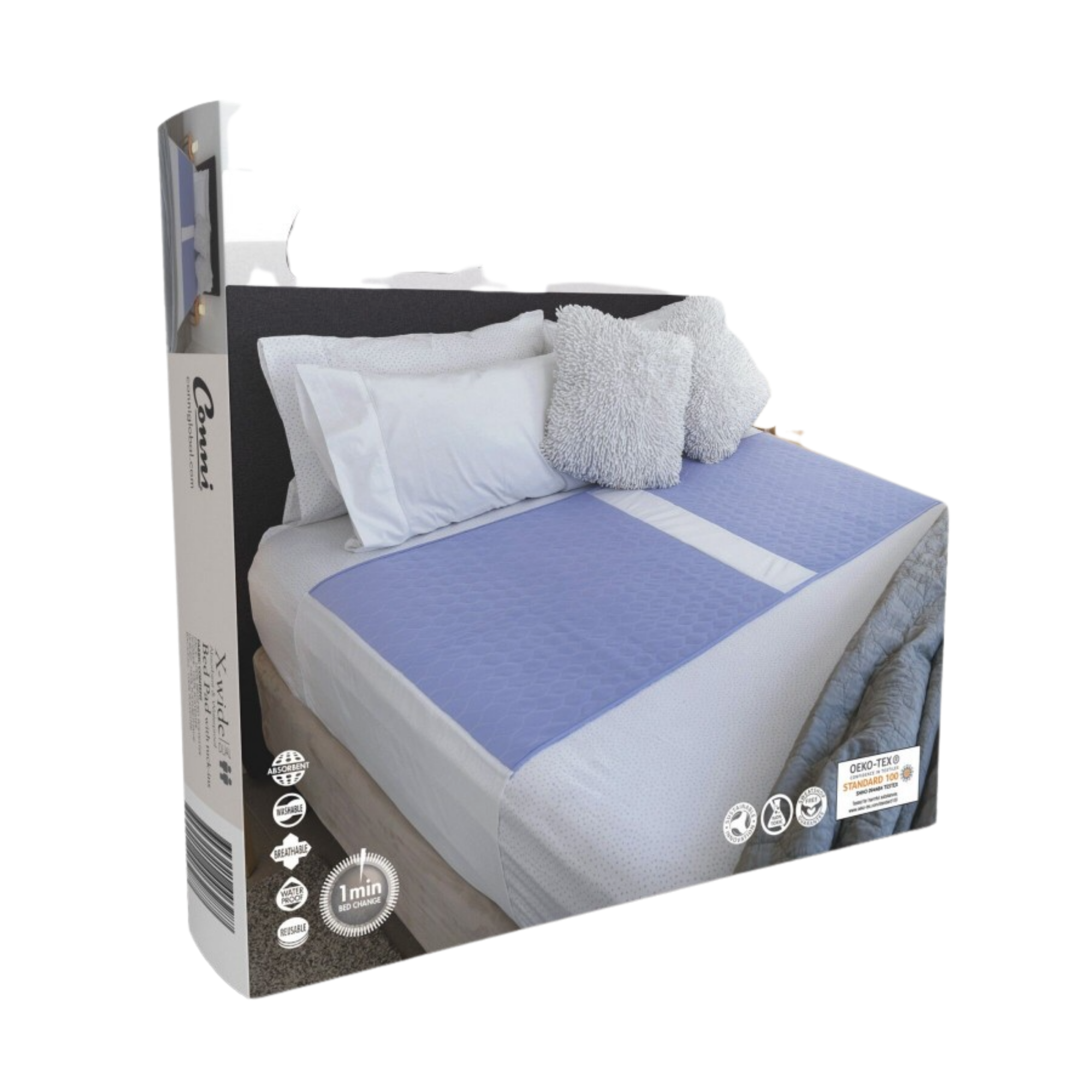 Conni X-Wide Dual Bed Pad With Tuck-Ins Mauve Pads