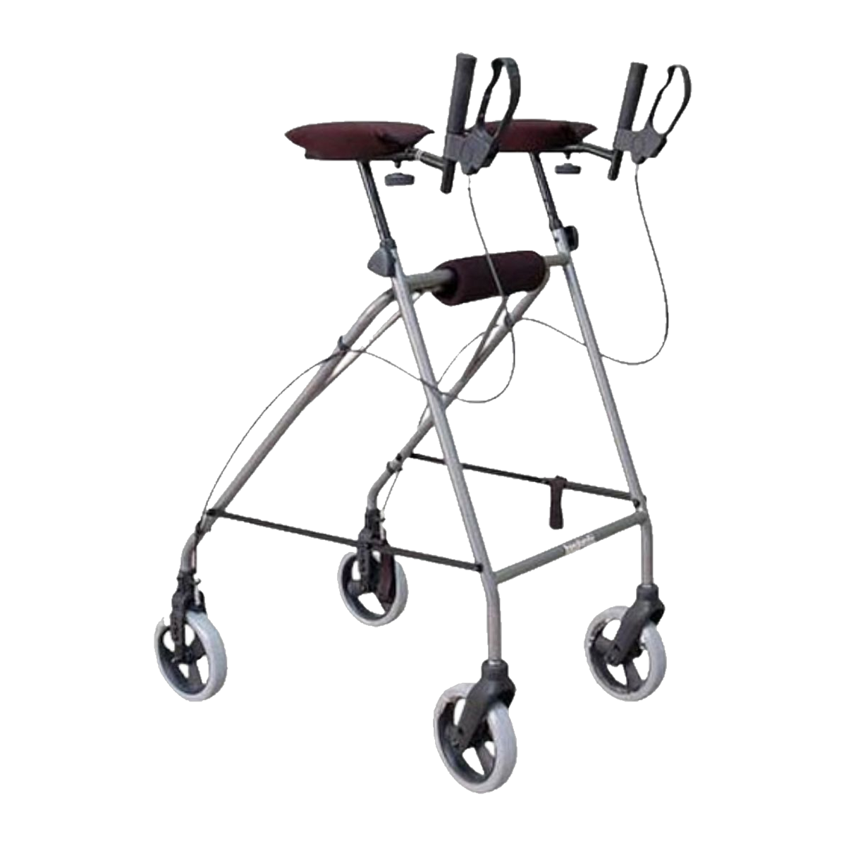 Days Gutter Forearm Walker (New Style) with padded forearm gutters, loop handbrakes and four castors