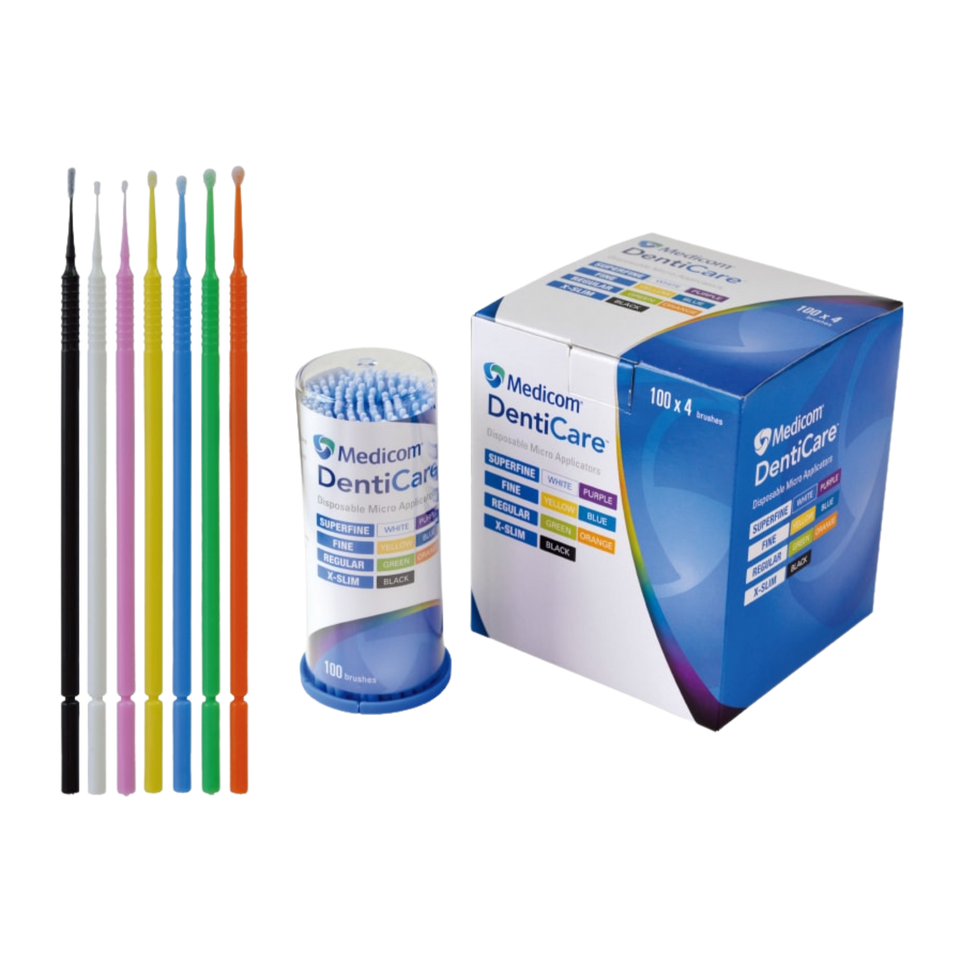 Medicom Denticare Micro Applicators Superfine 1Mm Medical Kits & Accessories