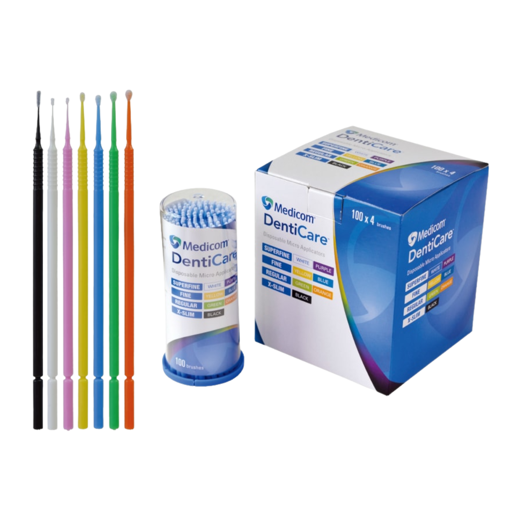 Medicom Denticare Micro Applicators Superfine 1Mm Medical Kits & Accessories