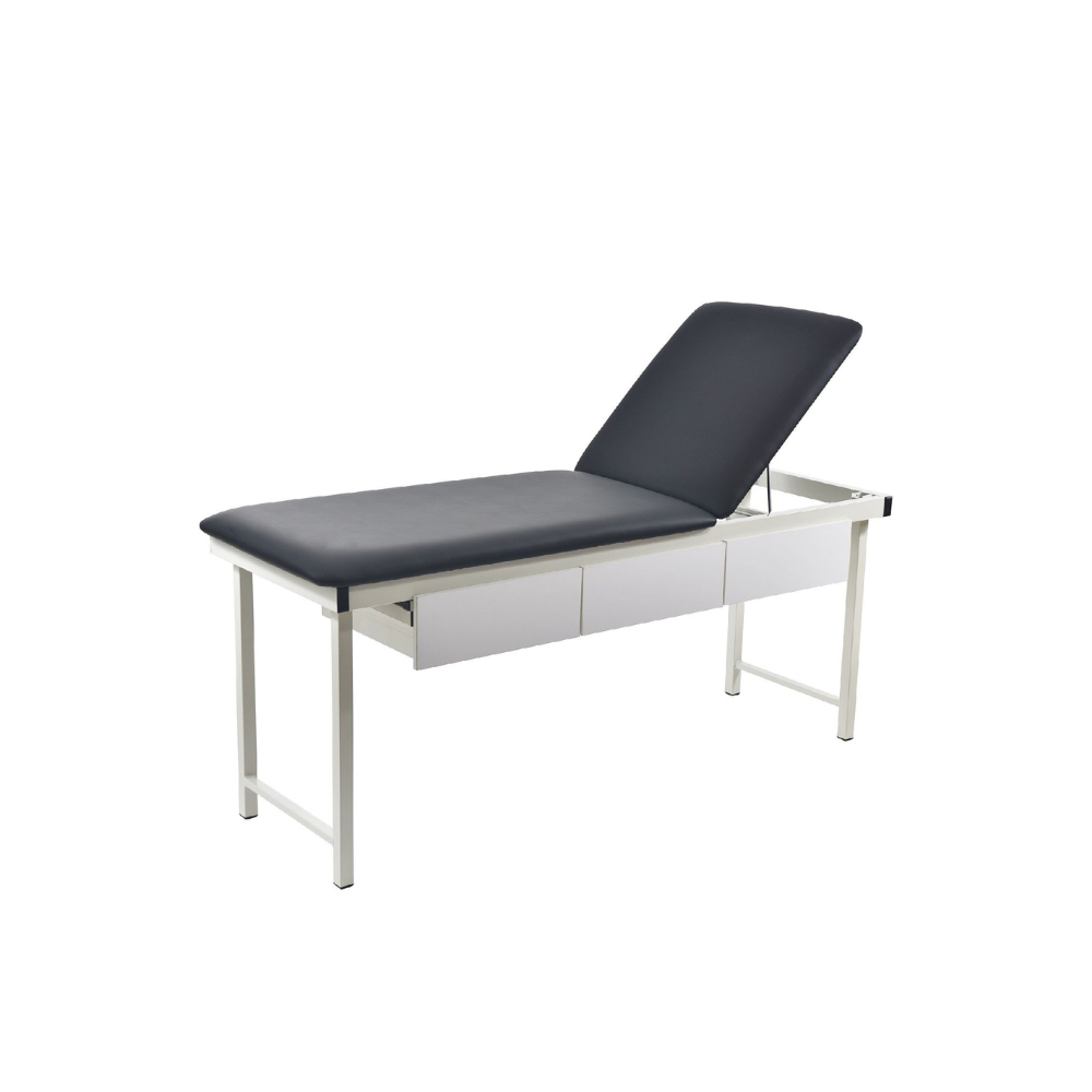Free Standing Treatment Couch With Drawers Black Examination Couches & Tables