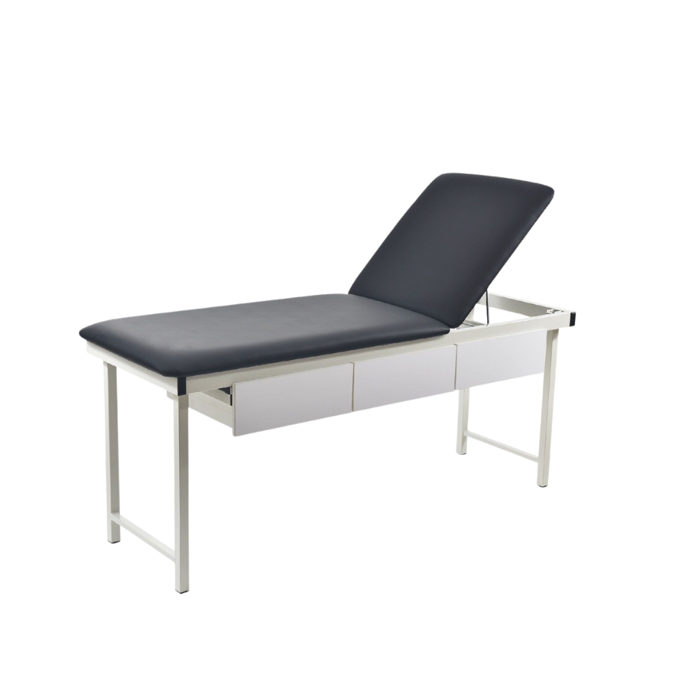 Free Standing Treatment Couch With Drawers Grey Examination Couches & Tables
