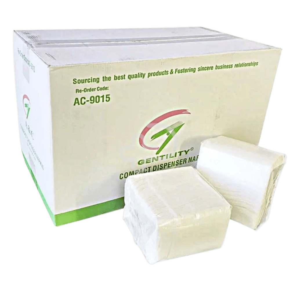 Gentility Compact Dispenser Napkin 250 Sheets 1Ply 25 X 18Cm Napkins