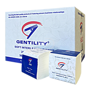 Gentility Interleaved Toilet Tissue 250 Sheets 2Ply 19.5 X 10Cm Premium Virgin Paper