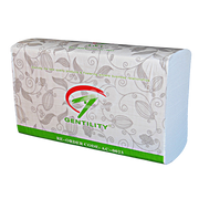 Gentility Slimline Hand Towel Through Air Dried 200 Sheets 1Ply 23 X 23Cm