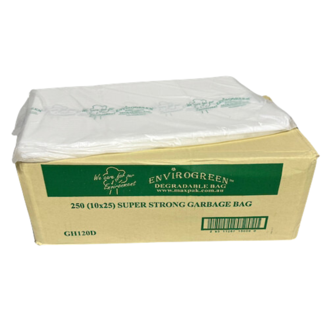 Envirogreen Degradable Bags 120L (112 X 90Cm) / 25 Units Per Pack Bin Liners