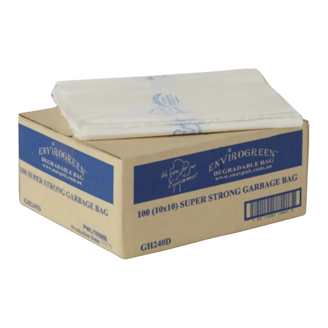 Envirogreen Degradable Bags 240L (142 X 113Cm) / 10 Units Per Pack Bin Liners