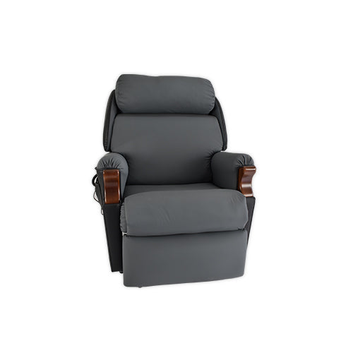 Oscar Hudson Lift Recliner Chair in VersoTela 2-Tone, dark outer and grey inner fabric