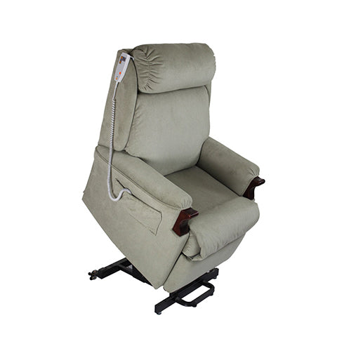 Oscar Hudson Lift Recliner Chair lifting, side view