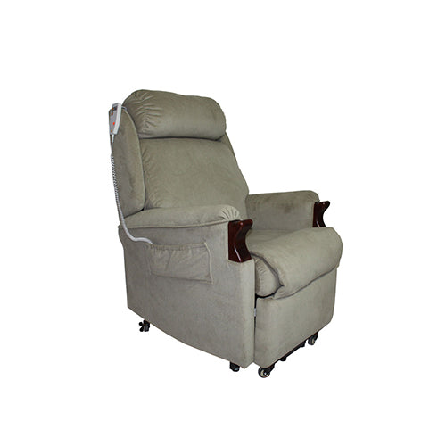 Oscar Hudson Lift Recliner Chair upright, side view