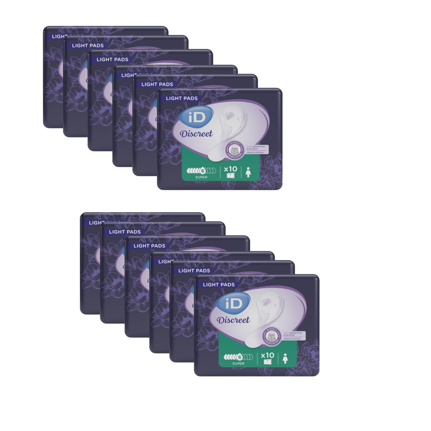 iD Discreet Light Super 693ml – Discreet Protection for Light to Moderate Bladder Leakage The iD Discreet Light Super 693ml.