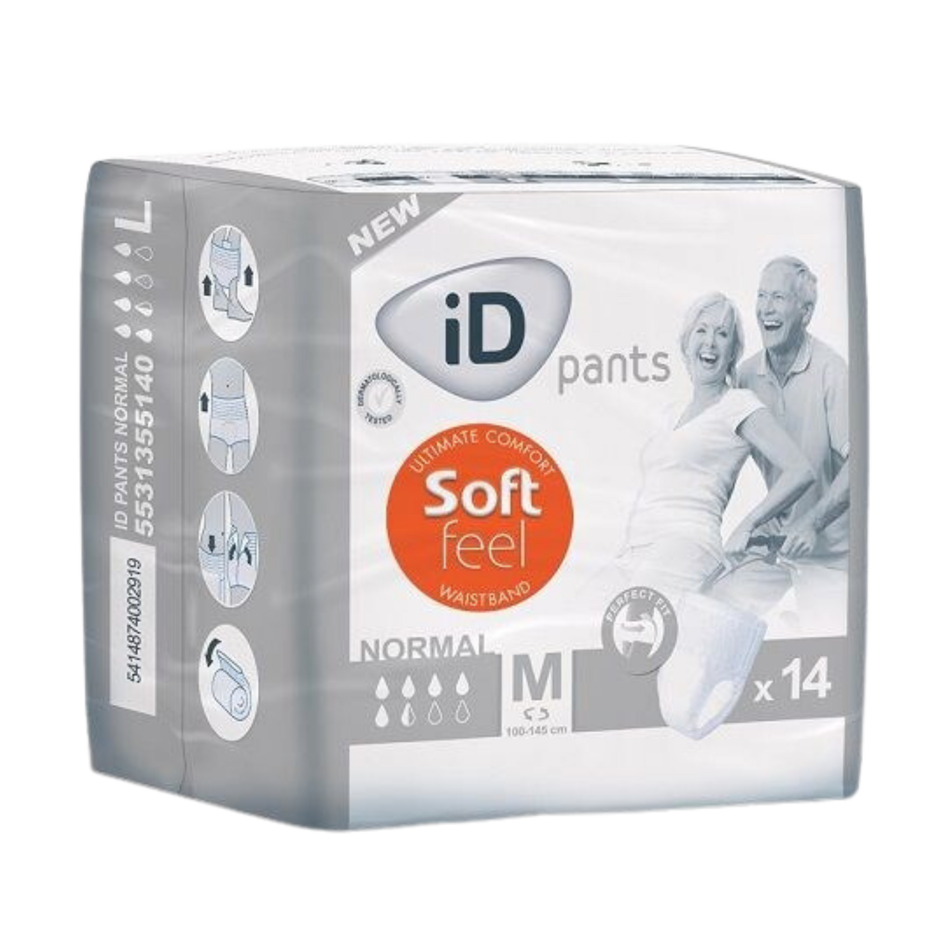 iD Pants Soft Feel Normal provide discreet, breathable protection with soft material and secure fit, ensuring comfort and confidence for daily continence care.