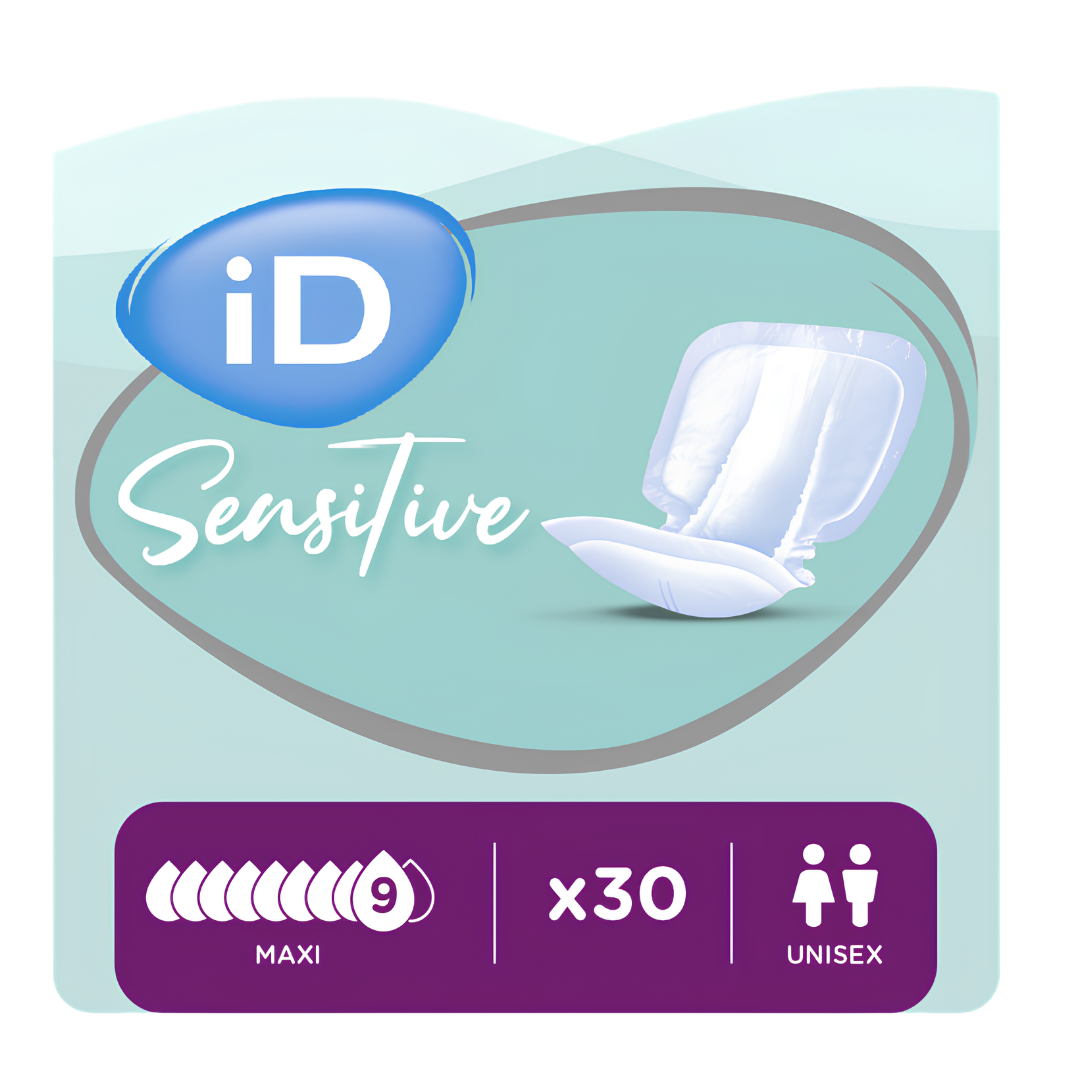 iD Sensitive Form Maxi 720mm continence pad offers maximum absorbency of 3025ml, extended coverage, discreet fit, and overnight protection for women.