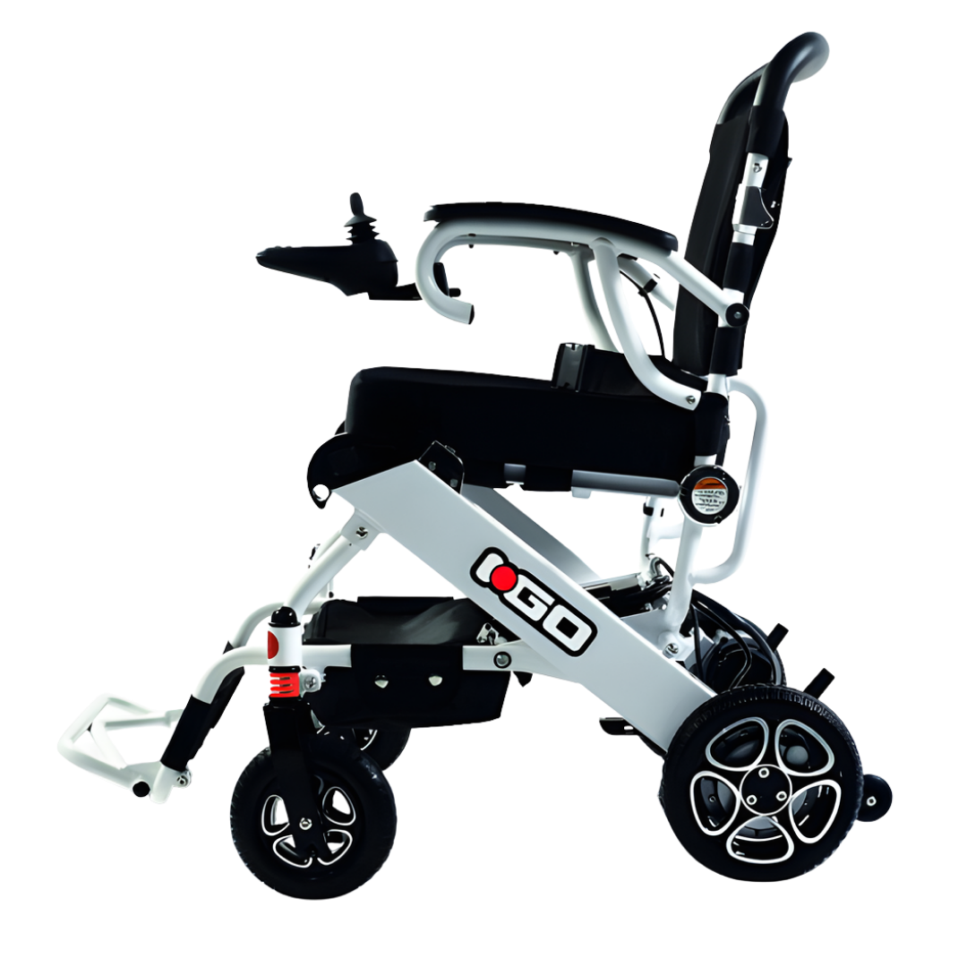 iGo Folding Power Wheelchair compact design, foldable frame, powered mobility, standard variant for everyday independence.