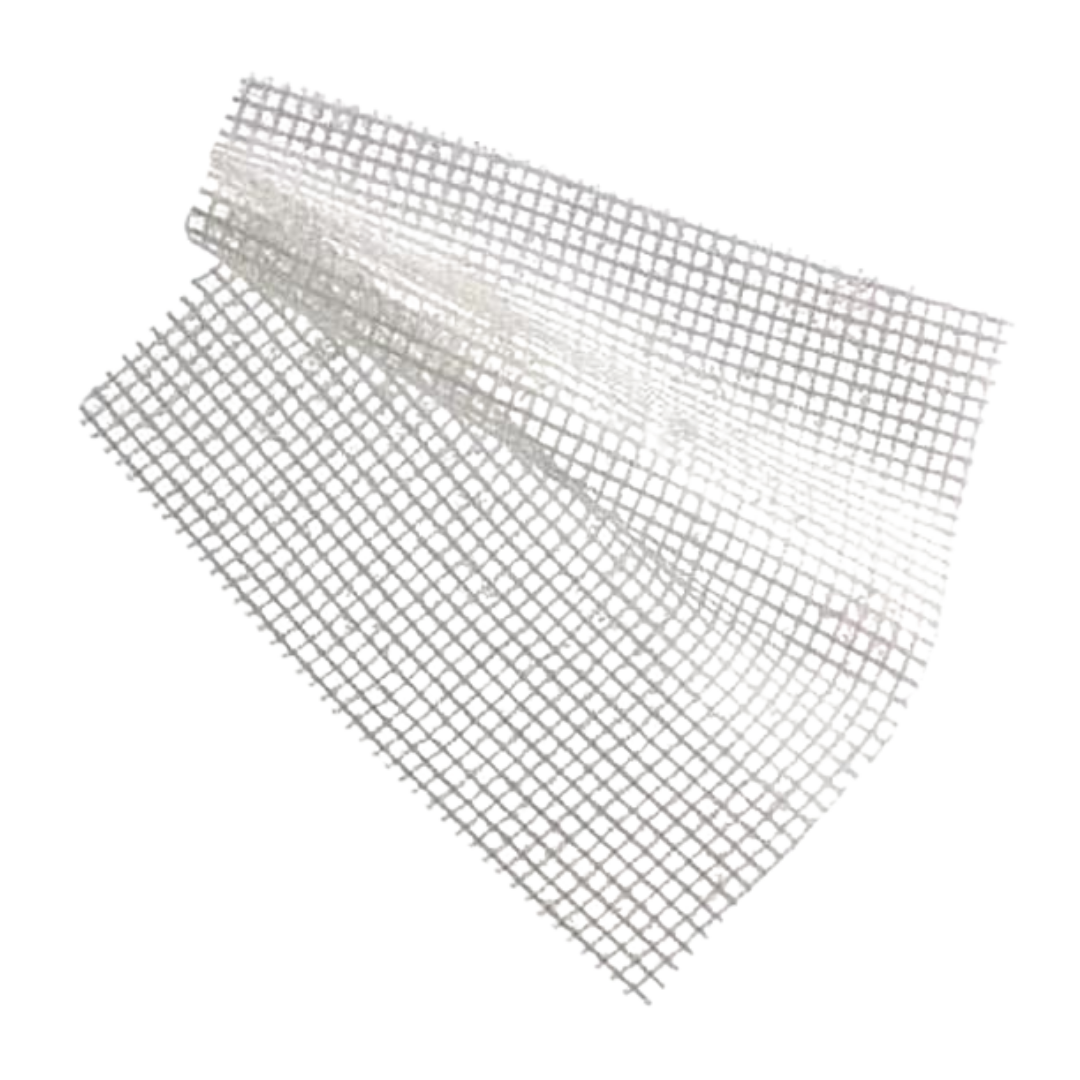 A piece of Jelonet Paraffin Gauze Dressing unrolled and laid flat, showing the loose-weave, sterilized mesh fabric.