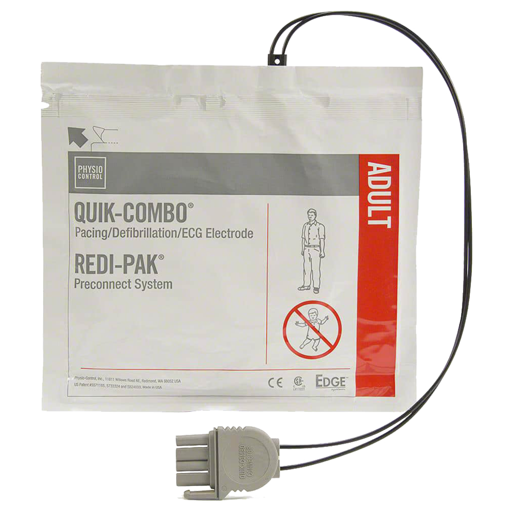 Lifepak Quik-Combo Redi-Pak Electrodes Adult Defibrillator Consumables