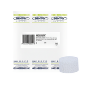 MEDICREPE® Cotton Crepe Bandage, size 2.5cm x 1.6m unstretched, sterile and breathable, ideal for secure wound dressing and light compression.
