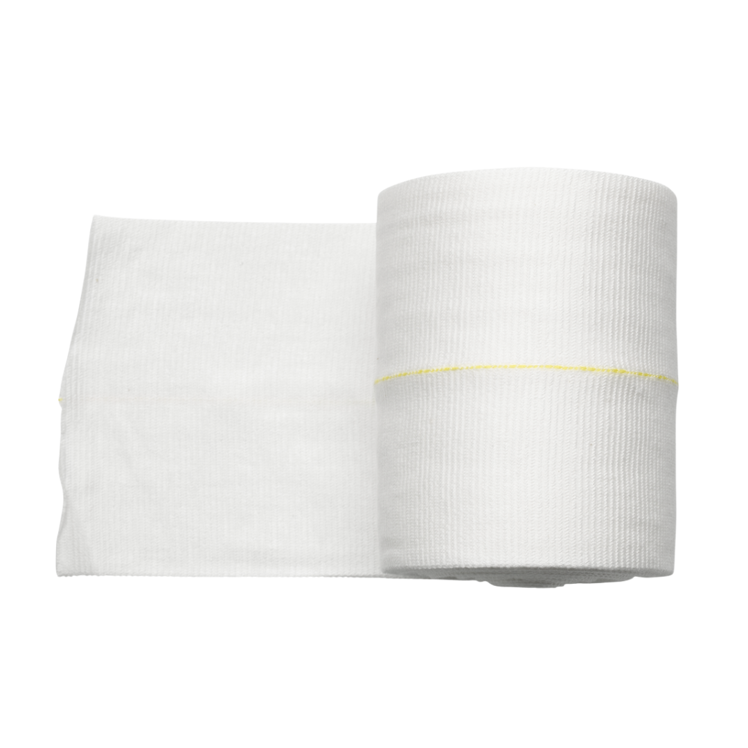 Molnlycke Tubifast 10m Yellow tubular bandage ensures reliable retention of wound dressings with soft, skin‑friendly elastic material.